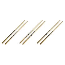Kit 3 Baqueta 2B Pro Fire Ponta Madeira Par Kit 3 Baqueta 2B Pro Fire Ponta Madeira Par