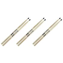 Kit 3 Baqueta 5A Bateria Eletronic Ponta Nylon Marfim Kit 3 Baqueta 5A Bateria Eletronic Ponta Nylon Marfim