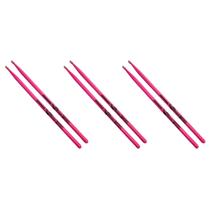 Kit 3 Baqueta 5a Rosa Luminosa Colors Fluorescente Kit 3 Baqueta 5a Rosa Luminosa Colors Fluorescente