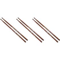 Kit 3 Baqueta 5B Jatobá Ponta Madeira Spanking