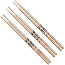 KIT 3 Baqueta Vic Firth 5A Hickory USA ponta Madeira KIT 3 Baqueta Vic Firth 5A Hickory USA ponta Madeira
