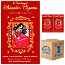 KIT 3 Baralhos Cigano Lenormand 36 Cartas Plastificado KIT 3 Baralhos Cigano Lenormand 36 Cartas Plastificado