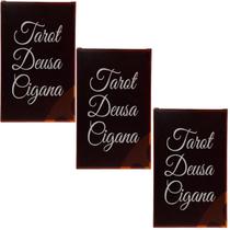 Kit 3 Baralhos Tarot Deusa Cigana 36 Cartas Iniciantes