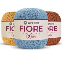 Kit 3 Barbantes Linha Fiore Euroroma - 500m 150g TEX 295 Nº2