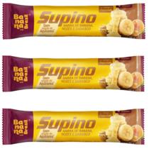 Kit 3 Barra De Banana Com Nozes E Damasco C Choc Branco 24G