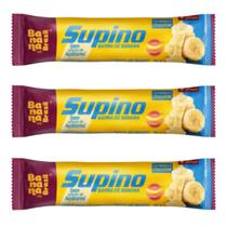 Kit 3 barra de banana zero c chocolate branco 24g banana brasil