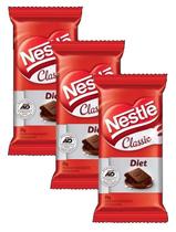 kit 3 Barra de Chocolate Diet Nestlé Classic 25g kit 3 Barra de Chocolate Diet Nestlé Classic 25g