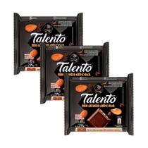 Kit 3 Barra de Chocolate Garoto Talento 85g Meio amargo com Amendoas Kit 3 Barra de Chocolate Garoto Talento 85g Meio amargo com Amendoas
