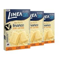 Kit 3 Barra de Chocolate Linea Diet Sem Açúcar Branco Zero Lactose 30g Kit 3 Barra de Chocolate Linea Diet Sem Açúcar Branco Zero Lactose 30g