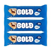Kit 3 Barra de Proteína Bold com 20g de Proteína Sabor Cookies & Cream 60g