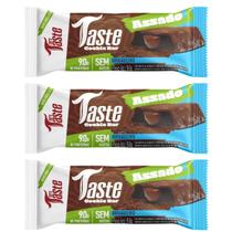 Kit 3 barra de proteina brigadeiro 50g 9g de proteina zero