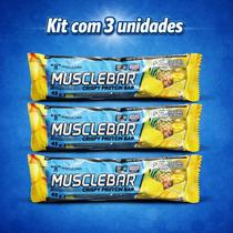 Kit 3 Barra de Proteína Crispy Protein Bar Musclebar 45g Kit 3 Barra de Proteína Crispy Protein Bar Musclebar 45g