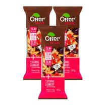 Kit 3 Barra Oner Sem Igual Castanhas e Cranberry 27g