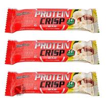 Kit 3 Barra Protein Crisp Bar Leite Ninho E Avela 45g Integralmedica Kit 3 Barra Protein Crisp Bar Leite Ninho E Avela 45g Integralmedica