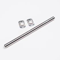 Kit 3 Barra Tubo Churrasqueira Aço Inox 49cm Com Suportes