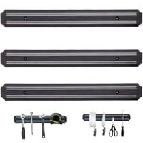 Kit 3 Barras Magnética Imã Suporte Facas Ferramentas 33 CM