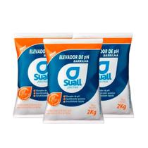 Kit 3 Barrilha Leve Elevador De Ph Mais Suall Para Piscinas Kit 3 Barrilha Leve Elevador De Ph Mais Suall Para Piscinas