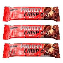 Kit 3 Barrinha Protein Crisp Bar 45g Unidade Sabores Integralmedica Duo Crunch