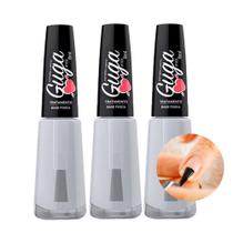 Kit 3 Base de Esmalte para Unhas Fosca Incolor Guga 103 8ml