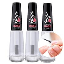 Kit 3 Base de Esmalte Preparação para Unhas Incolor Guga 102 8ml