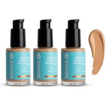 Kit 3 Base Facial Amendoa 50 Hipoalergênica FPS 20 Souvie Kit 3 Base Facial Amendoa 50 Hipoalergênica FPS 20 Souvie