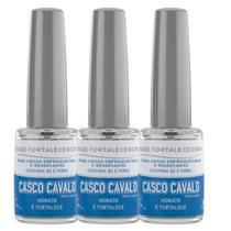 Kit 3 Base Fortalecedora Casco Cavalo 8Ml - Trop Care