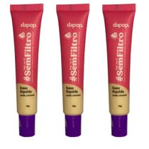 Kit 3 Base Líquida Sem Filtro 25G Cor 2 - Dapop