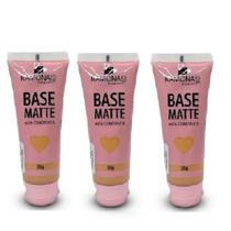 Kit 3 Base Matte Cor 03 Bege Médio 35gr - Ramona Make Up