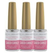 Kit 3 Base Pró Crescimento Casco Cavalo 8Ml - Trop Care Kit 3 Base Pró Crescimento Casco Cavalo 8Ml - Trop Care