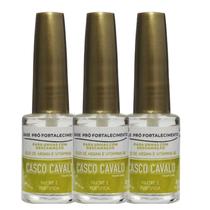 Kit 3 Base Pró Fortalecimento Casco Cavalo 8Ml - Trop Care