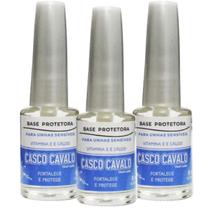 Kit 3 Base Protetora Casco Cavalo 8Ml - Trop Care