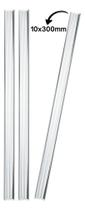 Kit 3 Bastão Agitador 10x300mm Vidro Maciço Ponta Lapidada Kit 3 Bastão Agitador 10x300mm Vidro Maciço Ponta Lapidada