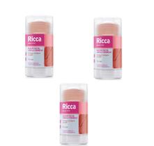 Kit 3 Bastão Facial Argila Vermelha 30g - Ricca Kit 3 Bastão Facial Argila Vermelha 30g - Ricca