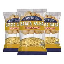 Kit 3 Batata Palha Tradicional Confraria Pacote 800gr