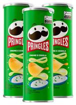 kit 3 Batata Pringles Creme & Cebola 109g - PRNGLES