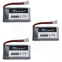 Kit 3 Bateria 650mAh Para Minis Drones & Brinquedos Controle Remoto Fq777 Ml2121 L15w Syma