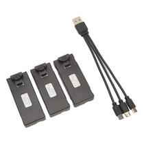 Kit 3 Baterias E88, com Cabo de Carregamento Usb-Micro Usb, com 3 entradas Kit 3 Baterias E88, com Cabo de Carregamento Usb-Micro Usb, com 3 entradas