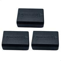 Kit 3 Baterias NP FW50 Recarregáveis Para Câmeras Sony Alpha A6000 A6300 A6400 a6500 A7 A7II A7S A7R