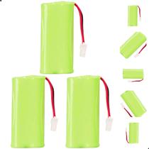 Kit 3 Baterias Recarregáveis 2,4V 600mAh Original Para Telefones Intelbras
