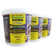 Kit 3 Batidas de Pedra Preto 1kg Brascoved - Brascola Kit 3 Batidas de Pedra Preto 1kg Brascoved - Brascola