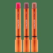 Kit 3 batom Ginger Glow Lipstick - Mari Maria Makeup