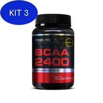 Kit 3 Bcaa 2400 - 60 Tabletes - Probiótica