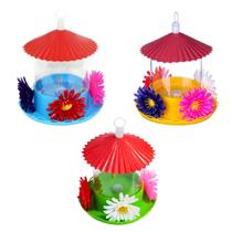 Kit 3 Bebedouros Para Pássaros Beija Flor Grande 750ml Jumbo