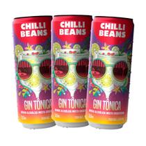 Kit 3 Bebida Alcoólica Mista Chilli Beans Gin Tônica 310ml