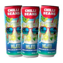 Kit 3 Bebida Alcoólica Mista Chilli Beans Mojito 310ml