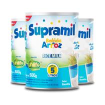 Kit 3 Bebida de Arroz Kids Supramil Unilife 500g Kit 3 Bebida de Arroz Kids Supramil Unilife 500g