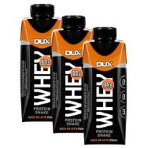 Kit 3 Bebida Láctea UHT Whey Protein Shake Dux Sabor Doce de Leite com 15g de Proteína 250ml Kit 3 Bebida Láctea UHT Whey Protein Shake Dux Sabor Doce de Leite com 15g de Proteína 250ml