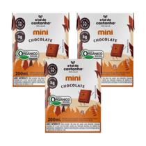 Kit 3 bebida vegana mini chocolate 200ml a tal da castanha Kit 3 bebida vegana mini chocolate 200ml a tal da castanha