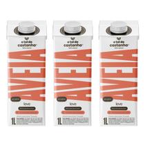 Kit 3 bebida vegetal aveia 1l natural a tal da castanha