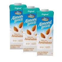 Kit 3 Bebida Vegetal De Amêndoa Original Almond Breeze 1l